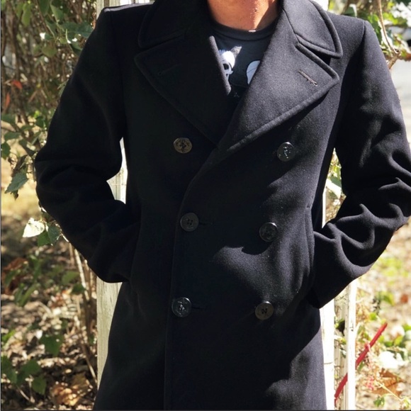 Authentic WWII 100% Wool Navy Peacoat - Picture 3 of 5
